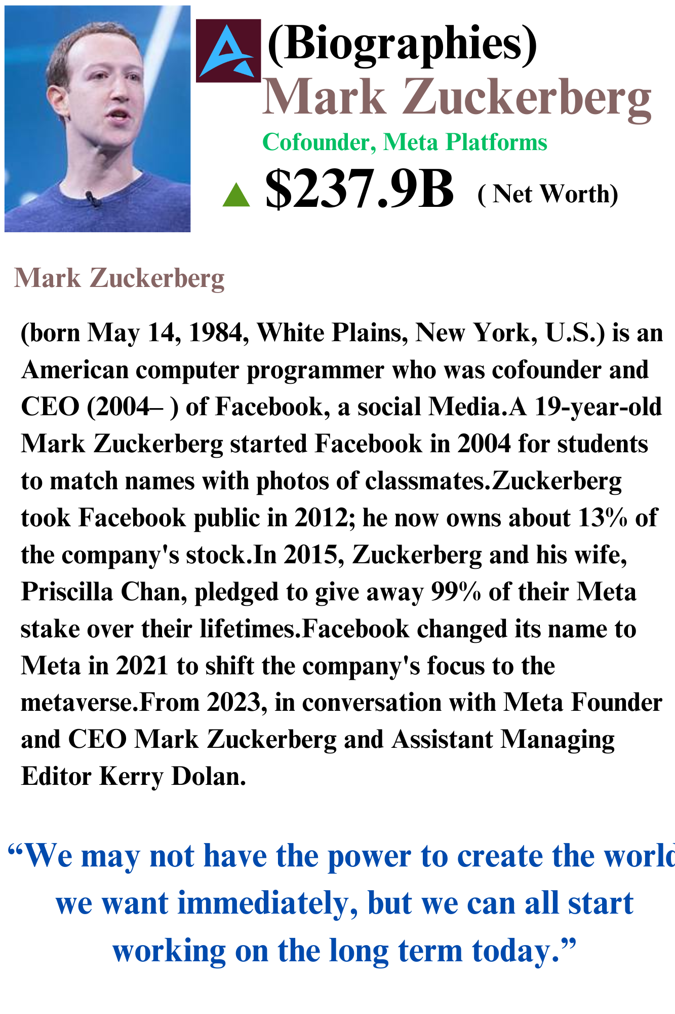 Mark Zuckerberg